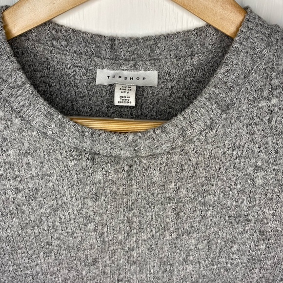 Heathered Grey Topshop Sweater Dress - Picture 2 of 11